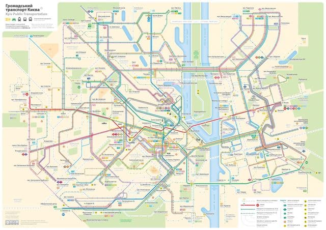 Mapa da rodoviária de Kiev